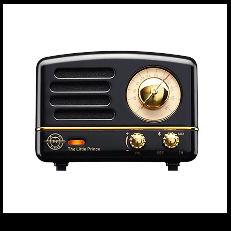 

Portable Retro Speaker Home Portable Audio Subwoofer Christmas gift, Portable Metal Wireless Bluetooth Speaker MW-2AI