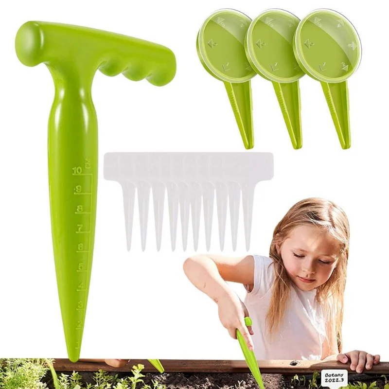 File Adjustable Plant Seed Sower Planter Hand Held Flower Grass Seeder Garden Multifunction Seeding Dispenser Accessories