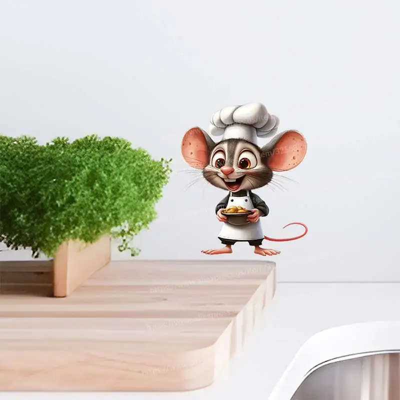 Wall stickers wall sticker Chef Mouse Wall Stickers for Kitchen Living Room Decoration