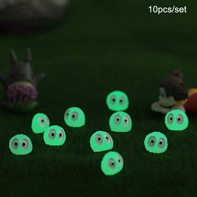 10pcs 1.5cm 미야자키 하야오 이웃집 토토로 페어리 더스트 PVC 액션 피규어 클래식 모델 완구 선물