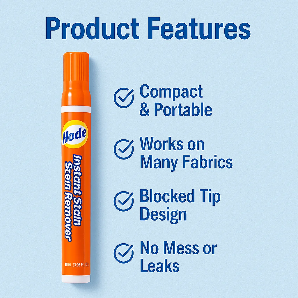 Portable Stain Remover Pens 6-Pack Quick-Action Formula Juice Makeup Baby Food Safe for Kids Adults Clothes Stain Removal Set