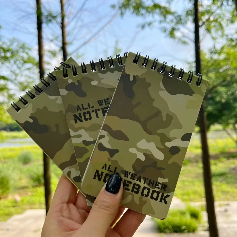 Camouflage Printing Note Book Paper Waterproof Writing Paper In Rain Tactical Note Book Notebook All Weather Outdoors notebook diary journal notebook diary small notebook undated notepad hardcover notebook paper pad
