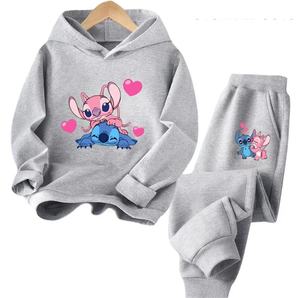 thumbnail image 1 of Conjunto de sudadera con capucha de Stitch Kawaii de marca, sudadera con capucha Later, jersey de manga larga de Sonic, conjunto de chándal para niño y niña, 1 of 5