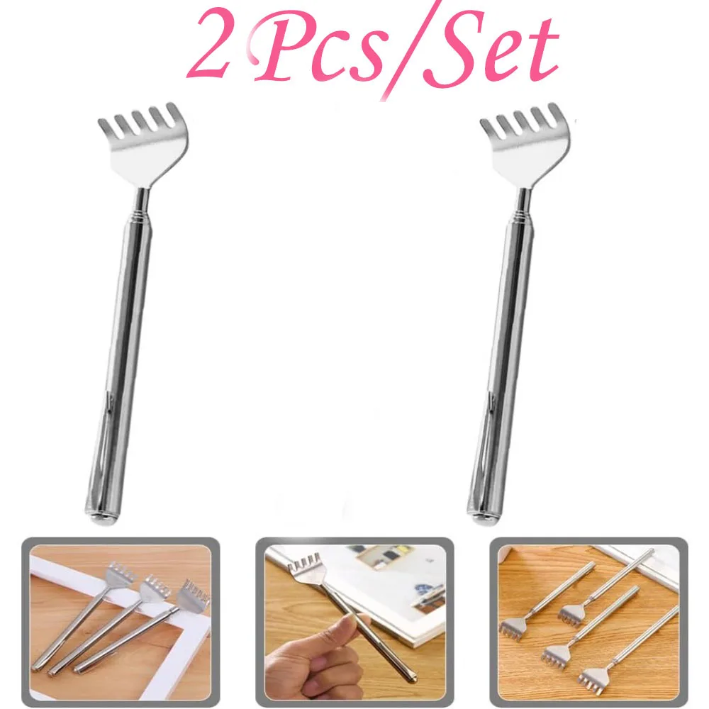 Compact Ultra-Portable Back Massager with Extendable Handle for On-the-Go Muscle Relaxation