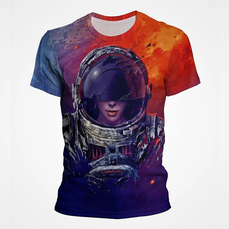 

Boy Girl Kids 3D Print T-shirt Space Astronaut Universe Fashion Printed Clothing Men Women Children Cool Casual Summer T shirt
