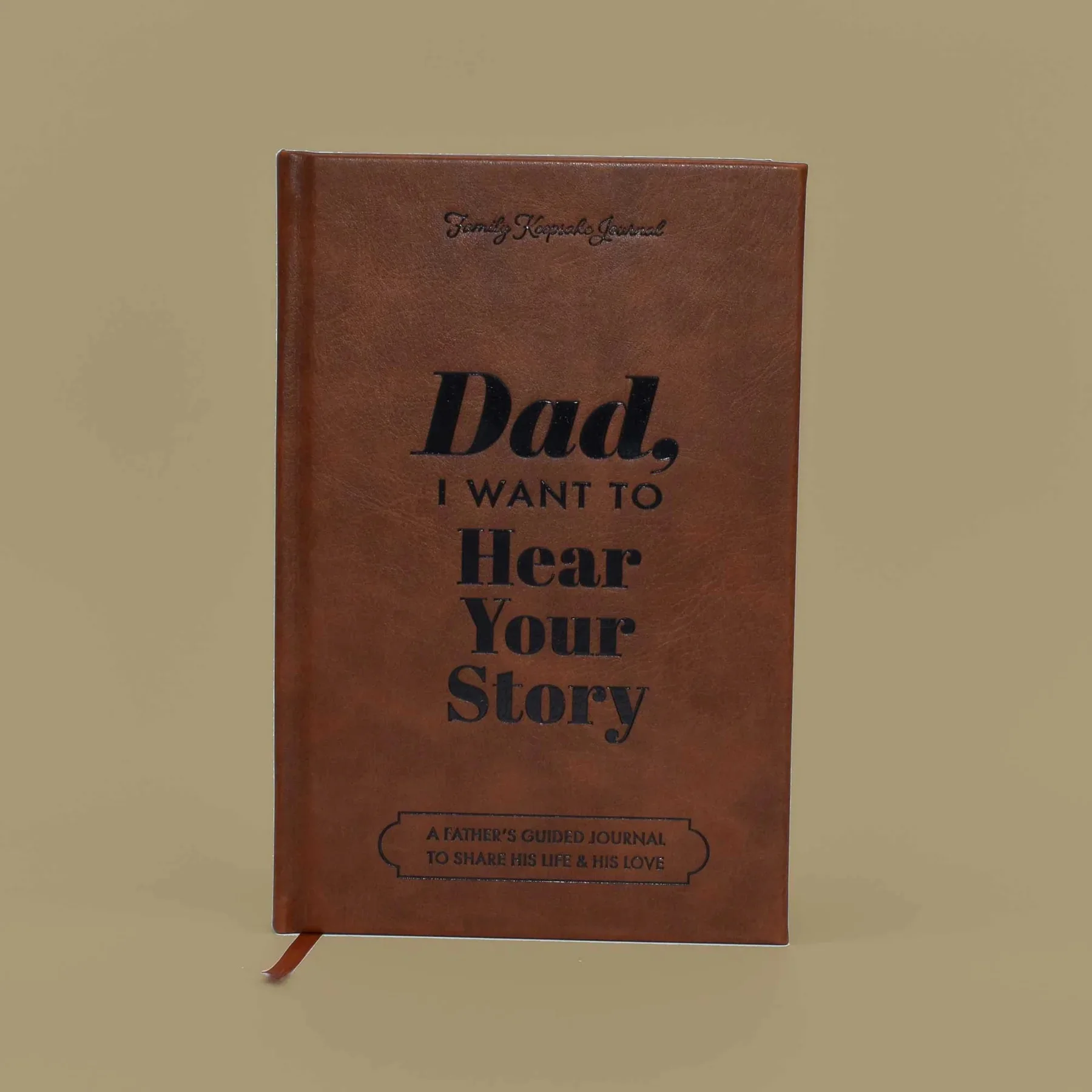 Dad Mom I Want To Hear Your Story Leather Journal Personalized Parents Guided Notebook For Share His Life Birthday Gift
