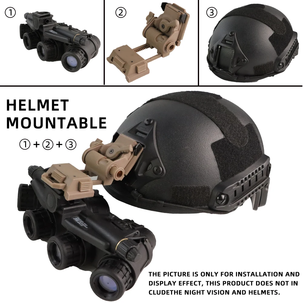 みや 「セット」PVS31 + L4G24マウント+ ヘルメット 樹脂製 L4G24 NVG ナイトビジョン用 マウント ヘルメット