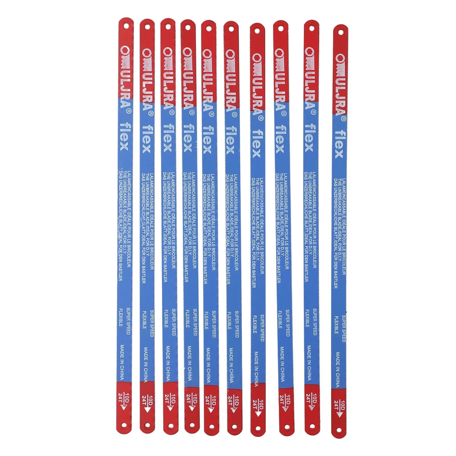 Pack Of 10 Hacksaw Blades 300mm Hand Saw Blades 14T/18T/24T Bi-Metal For Bone Wood Bamboo Cutting Durable