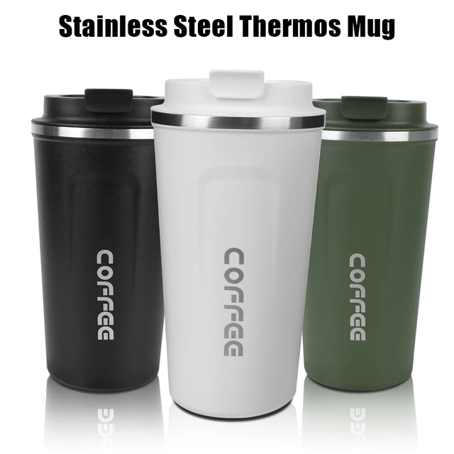 Stainless Steel Coffee Thermos Mug  Stainless Steel Car Vacuum Flasks -  380/510ml - Aliexpress