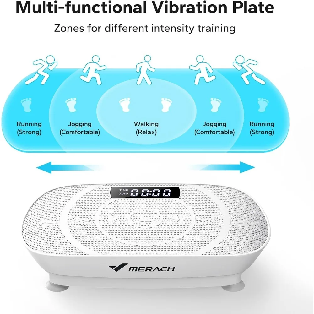 Vibration Plate Exercise Machine,Whole Body Workout Power Vibrate Fitness Platform Vibration Plate for Weight Loss & Shaping