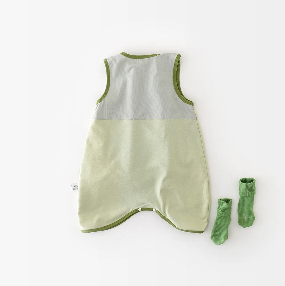 Cotton Baby Romper Summer Cartoon Crocodile Nightwear