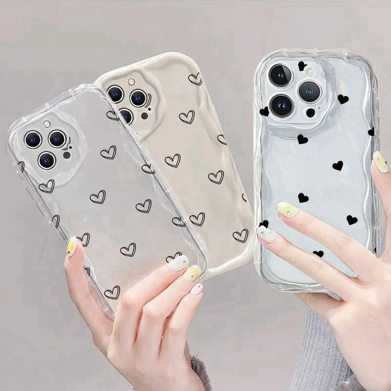 Cute Simple Love Heart Phone Case - Stylish Protective Cover