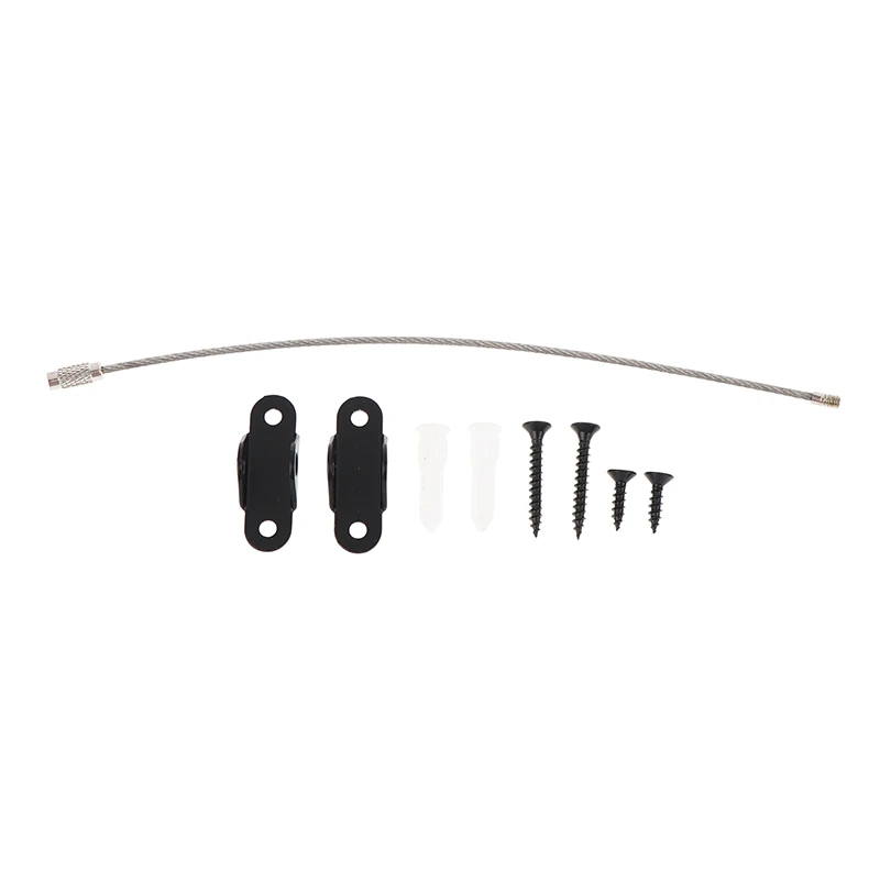 Secure Furniture Anchors - Earthquake-Resistant Straps for Bookshelf and Wall Fastening