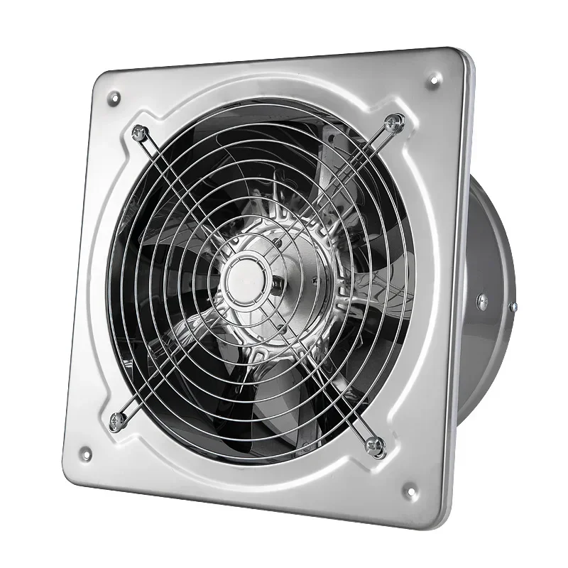Ventilateur Booster en acier inoxydable, extracteur d'accès, tuyau de ventilation, HOToilet, cuisine, mur, fenêtre, 6 po, 7 po, 8 po