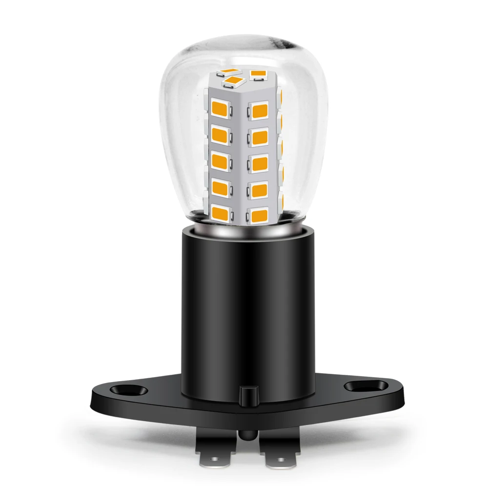 RUIANDSION E14 T170 2835 33SMD Light Bulb 220V High Temperature Microwave Light Bulb White/Warm White And Base E14MM Black led bulbs