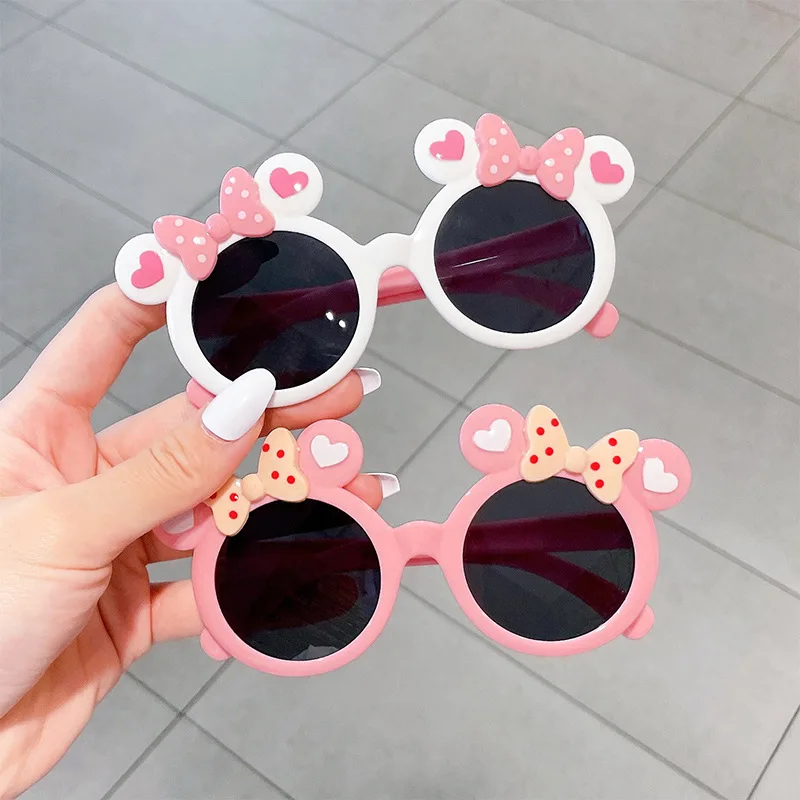 2023 Children Cute Cartoon Sunglass Boy Girl Outdoor Sun Protection Summer Baby Sport Shade Glass Kid UV400_voghion.com