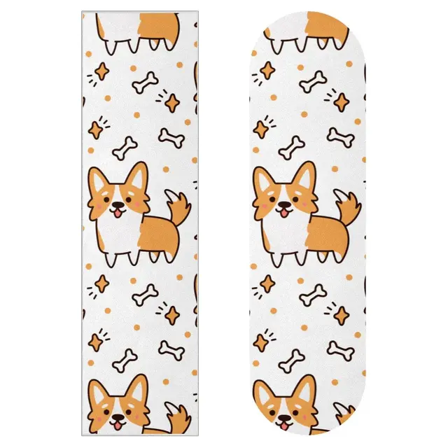 Corgi Pattern Skateboards Grip Tape