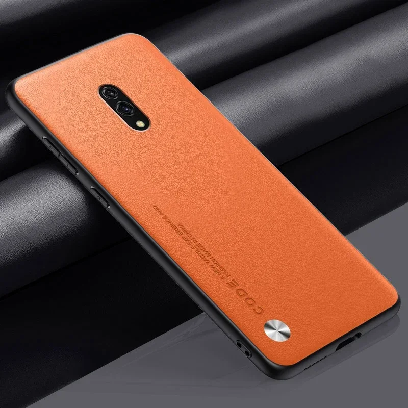 Luxury PU Leather Shockproof Matte Silicone Phone Case - Full Protection Back Cover