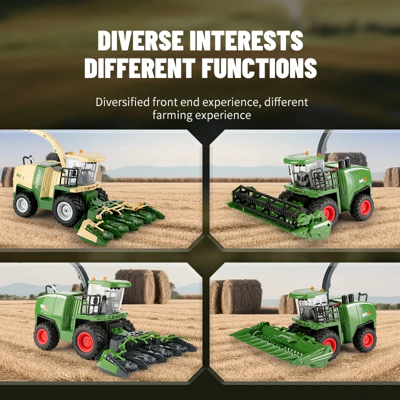 1/24 Multi DIY Functional Harvester RC Farmer Cars Kids Fun Creative Toys Farm Kits Music Vehicle Toys for Boys Gifts THE LINK 2