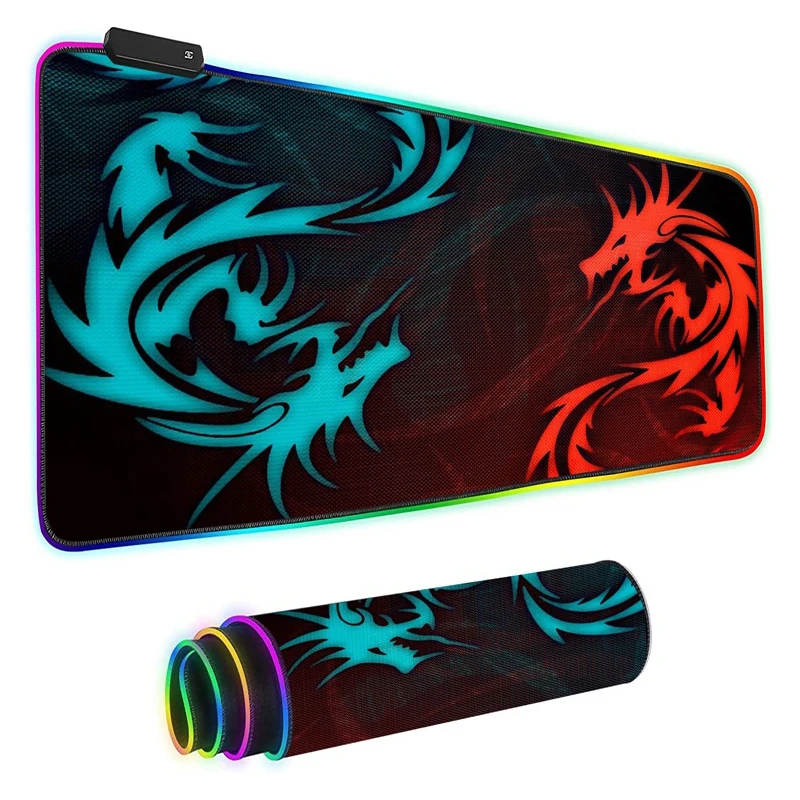LED Light Desk Mat xxl Computer Mousepad With USB Hub 80x30 90x40cm Backlight Keyboard Cover Keyboard Mause Gaming Mouse Pad RGB mouse pad,gaming mousepad,computer desk mat