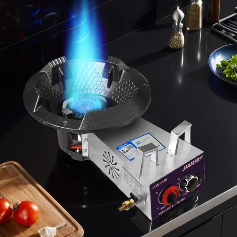 Fierce fire stove fan natural gas single stove commercial restaurant stainless steel gas household liquefied