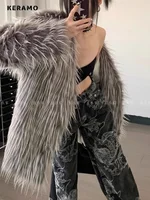 Y2K Baggy Dragon Print Denim Trouser Women's Washed Vintage Casual Emo Pants Grunge Street Retro High Waist Loong Trashy Jeans - Image 4