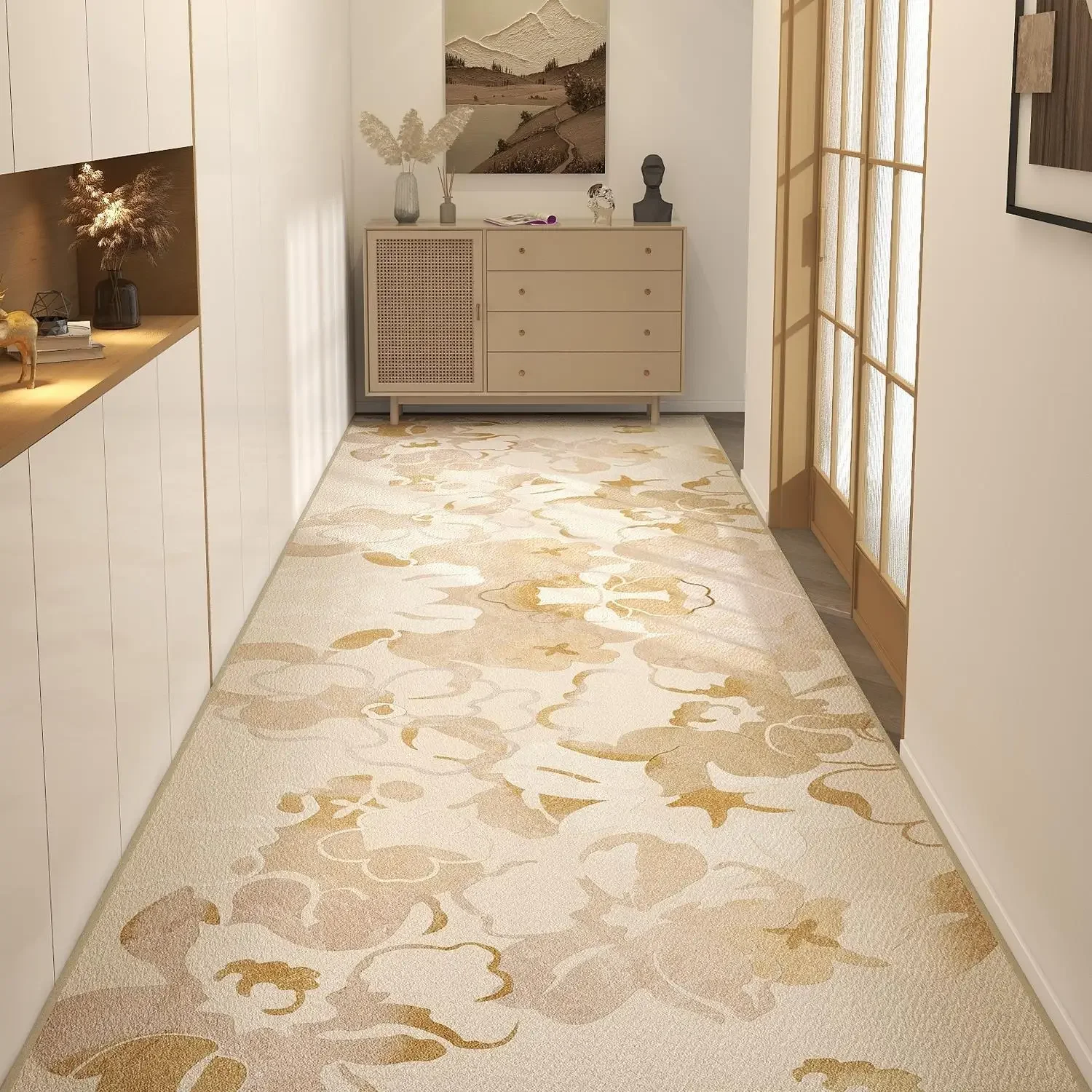 

Длинный ковер для прихожей в европейском стиле, Домашний напольный коврик для гостиной, гостиницы, лестницы, большие коврики