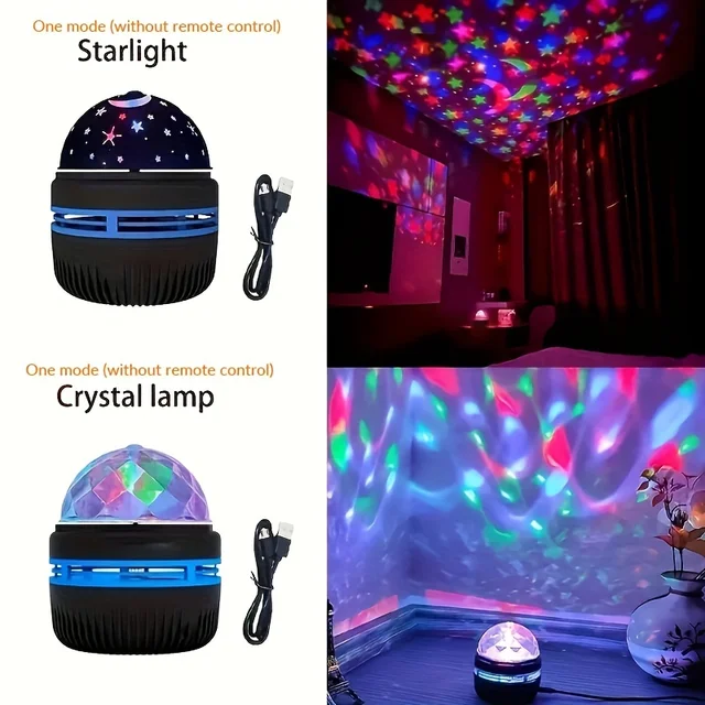 Dropship 1 Set LED Water Pattern Starry Sky Light; Remote Control Aurora  Projection Light; USB Plug-in Bedside Atmosphere Light; Small Magic Ball  Stage KTV Hotel Laser Light to Sell Online at a
