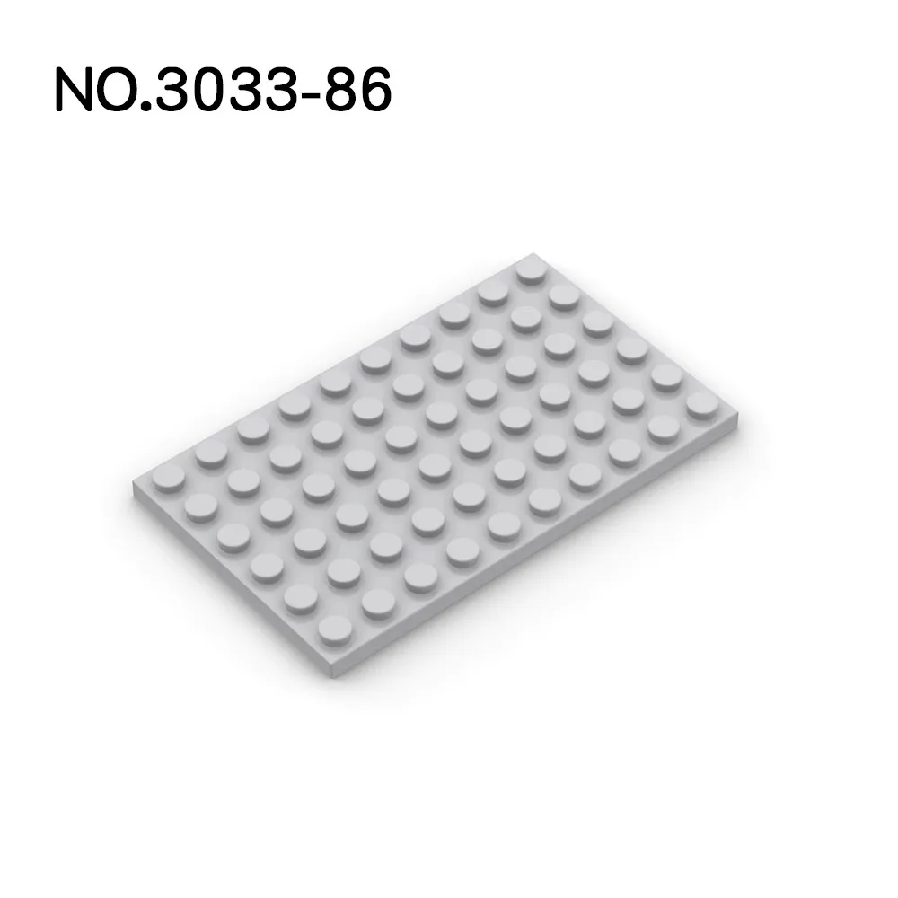 20Pcs MOC 벽돌 부품 3033 플레이트 6x10 호환 빌딩 블록 입자 DIY Assmble 아이 퍼즐 두뇌 장난감 생일 생일 선물