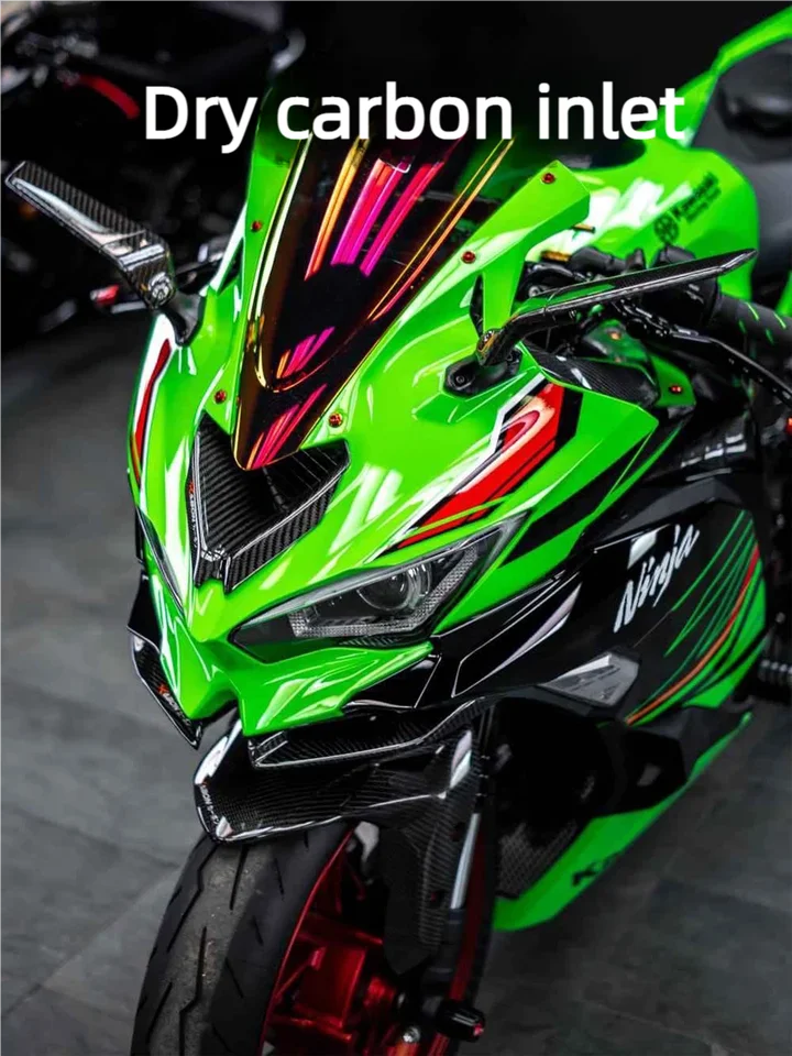 Carbon Fiber Motorcycle Air Intake For ZX4R ZX4RR ZX-4R ZX-4RR