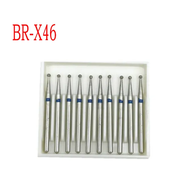 50 Fraises Diamantées FG 1.6mm Extra-fines TR-11EF – Pour Haute Vitesse Dentaire