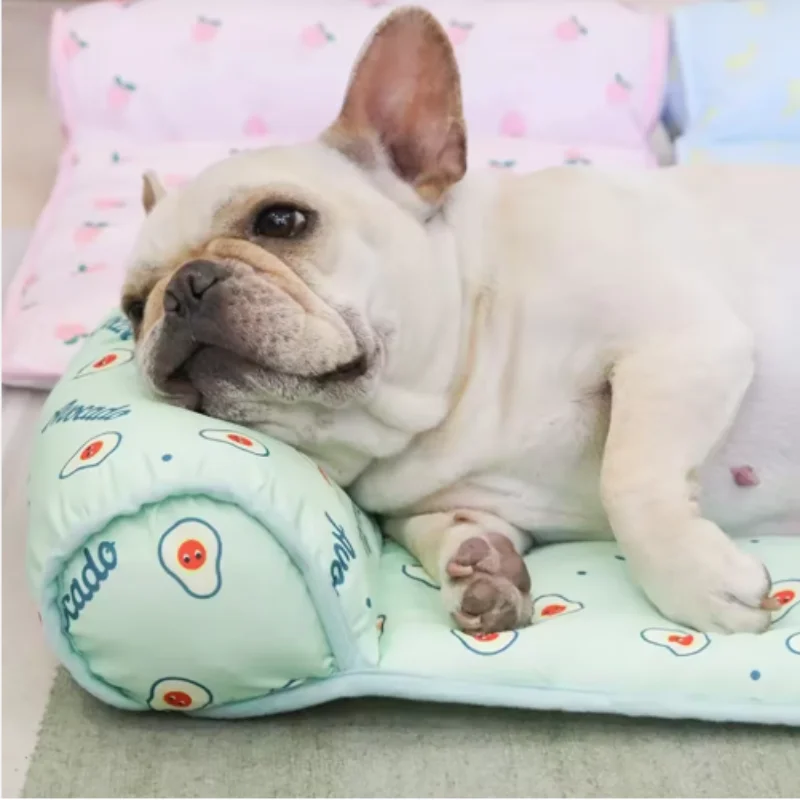 Summer Cooling Mat For Dogs And Cats Breathable Pet Bed Washable_voghion.com