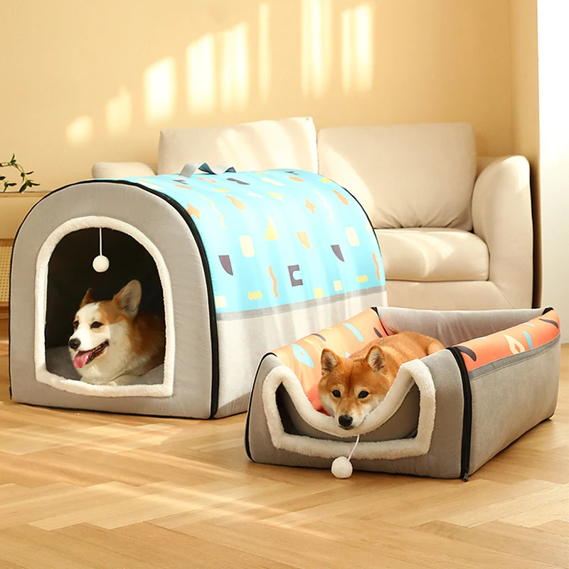 Big Bed Pet Sleeping Bes Large Dogs Accessories Pet Items Pet Medium  Waterproof Cushion Mat Supplies Kennel Products Home Garden - AliExpress