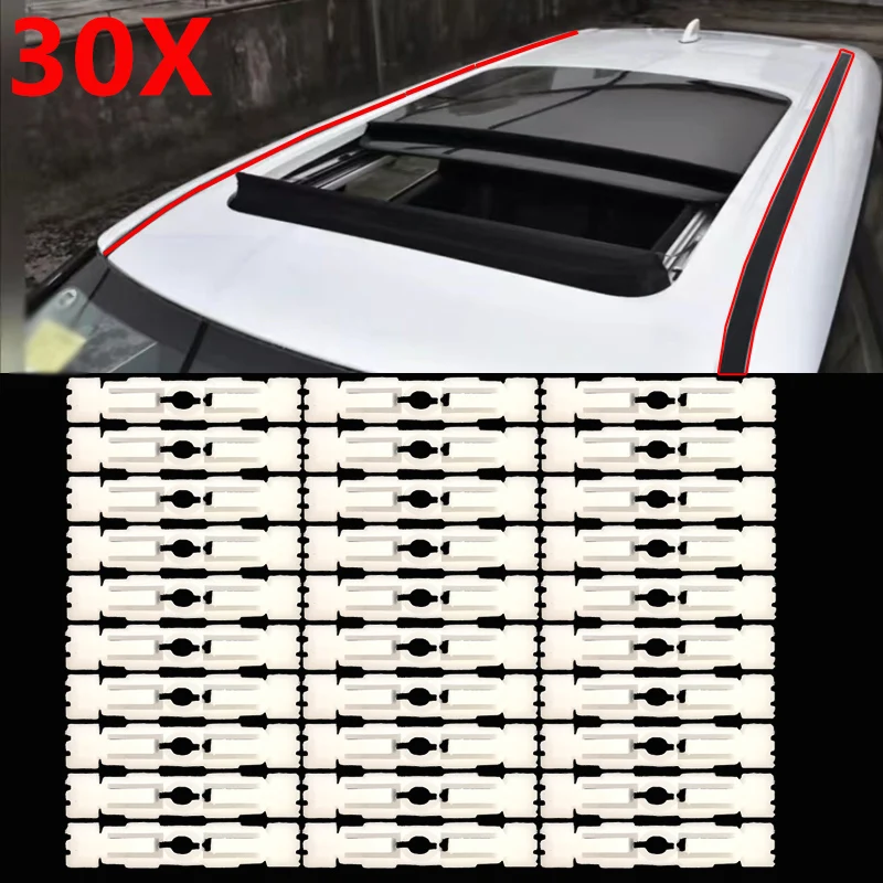 30Pc Roof Rail Bar Cutter Clip Modanatura Muslimah Per Seat Toledo Skoda Favorit Vw Caddy Golf Jetta Passat Polo