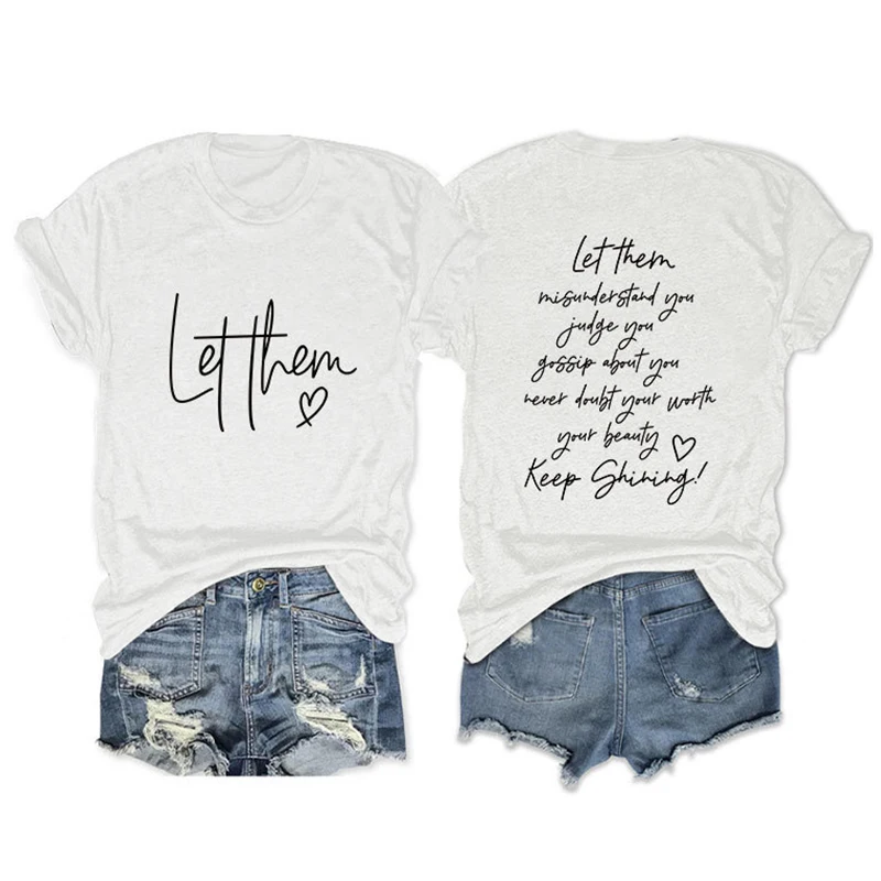 

High Quality Street Shirt 95% cotton Ladies Plus-size S-XL Casual Ladies Top T-shirt