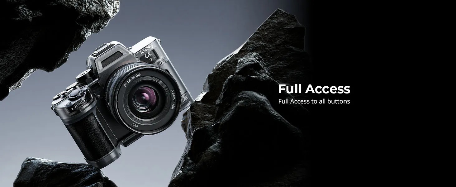SmallRig A7 IV Hybrid-Modulargehäuse für Sony Alpha7 IV-Schutzkameratasche mit ergonomischem Griff und integrierter Platte für Arca-Swiss – Detail 4