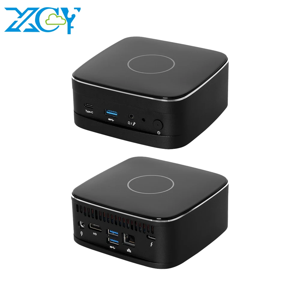 

XCY In-tel Core I3 I5 I7 10510u DDR4 64GB M.2 SSD HD-MI THUNFERBOLT Office home HTPC mini computer pc with Fan