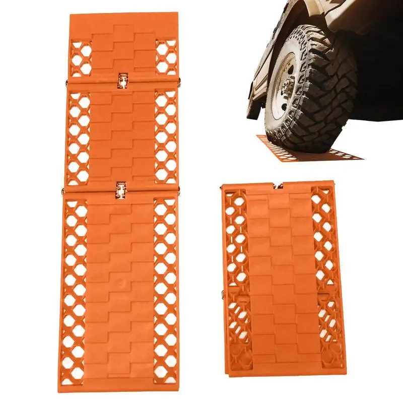 

Traction Boards Foldable Auto Traction Pad Tire Grip Aid Car Escape Mat Recovery Traction Tracks Boards For Off-Road Truck Cars