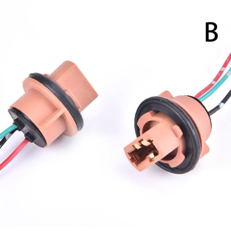 2Pcs T20 7440 7443 LED Bulb Holder LED Socket Adapter Connector LED Parking Side Light Lamp Wiring Harness Adaptor Socket