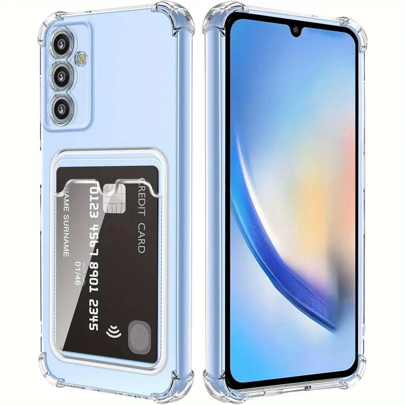 Clear ID ATM Card Slot Shockproof Case with Enhanced Protection