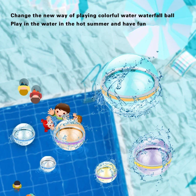 Reusable Water Bomb Splash Balls Water Balloons Absorbent Ball Pool Beach Play Toy Pool Party Favors Kids Fight Games