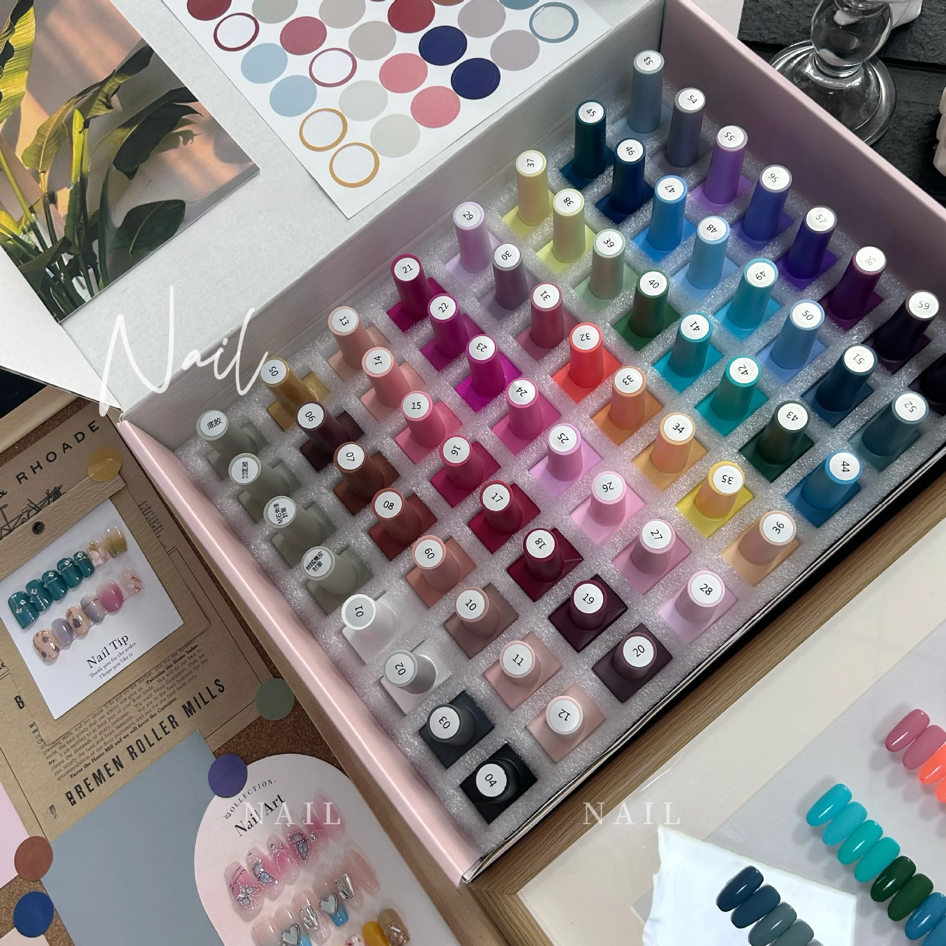 풀 커버리지 젤 네일 광택제, UV LED 반영구 젤 바니시, 화려한 색상, 12ML, 30 가지 색상/세트, 여름 손톱