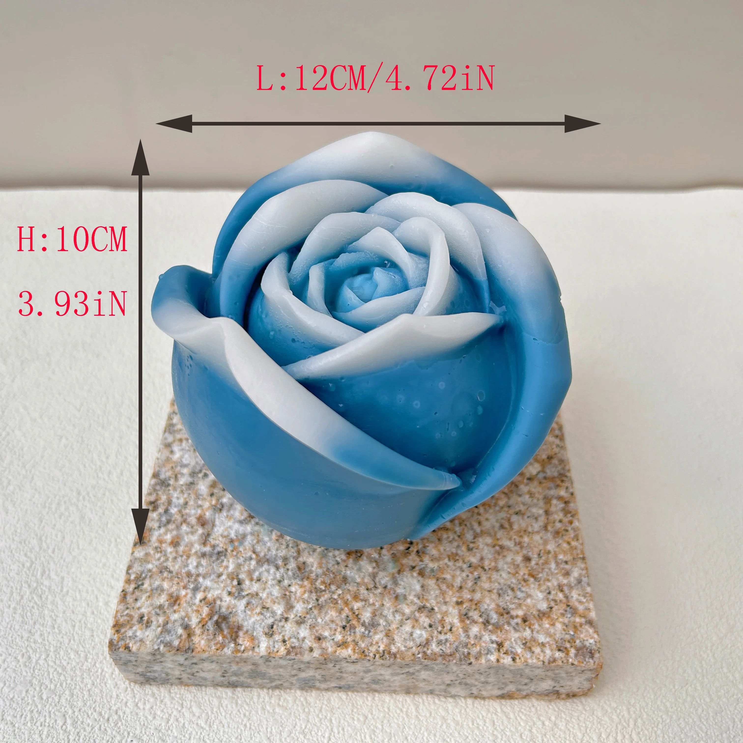 모란 연꽃 다발 양초 몰드, 실리콘 몰드 파티 선물, 꽃 양초 몰드, 14cm, DIY 15cm, 2023 신제품