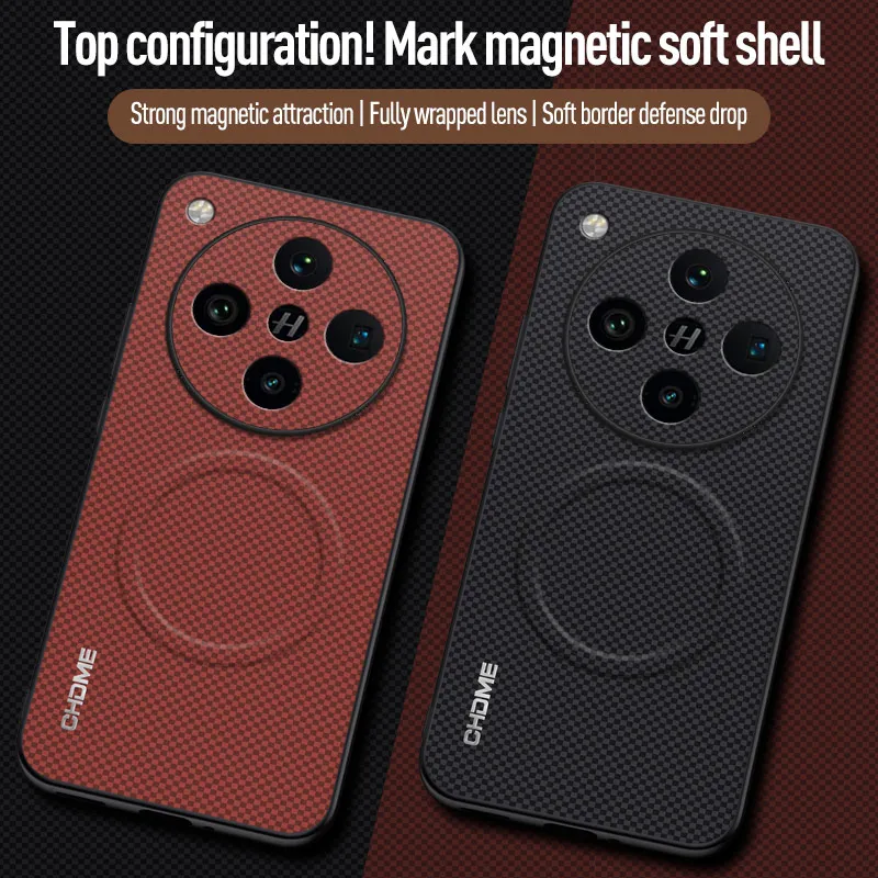 Magnetic Matte Skin-Friendly Leather Shockproof Case