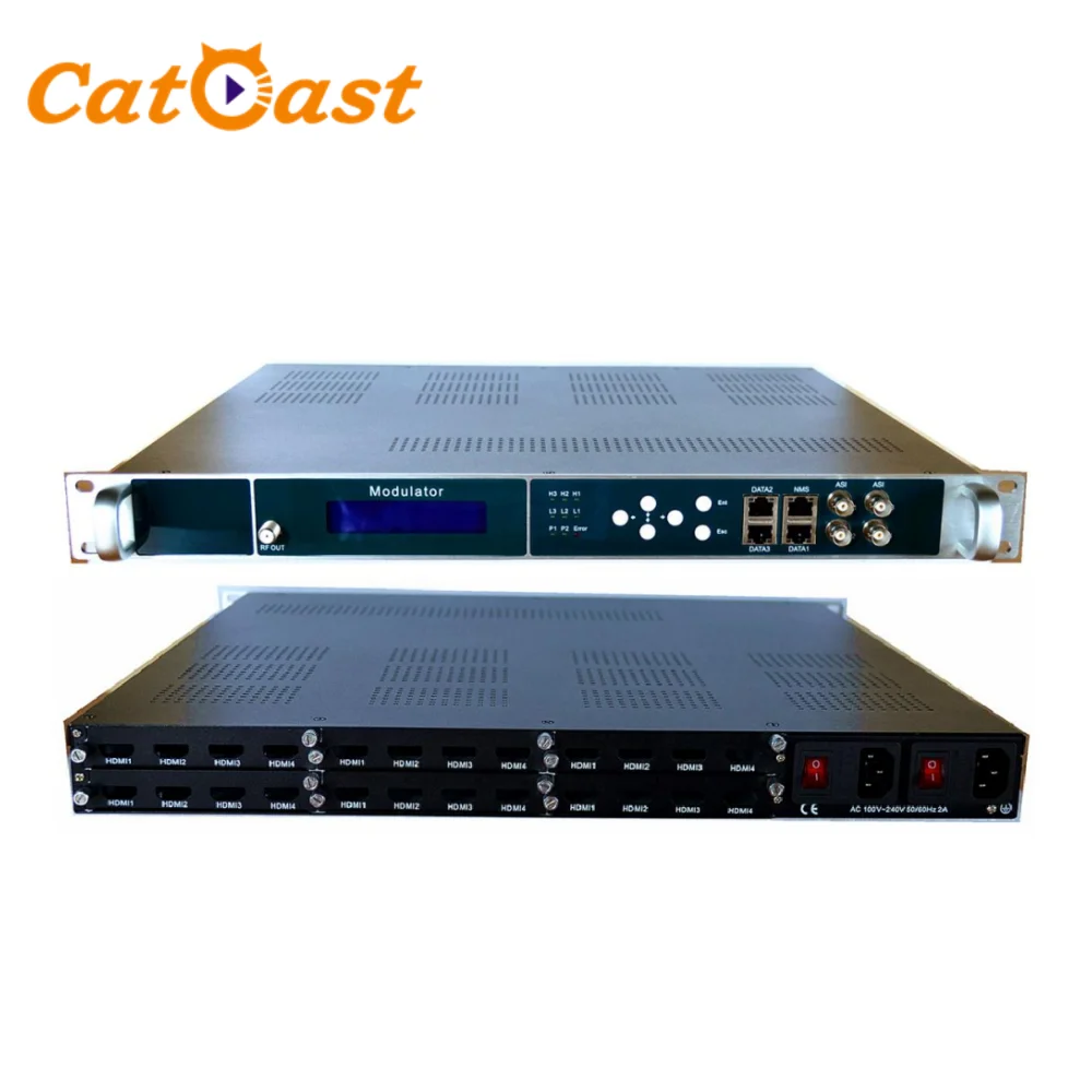 

Все в одном, 24-канальный HD-видеоэнкодер модулятор для 16 DVB-T ISDB-T RF модулятор