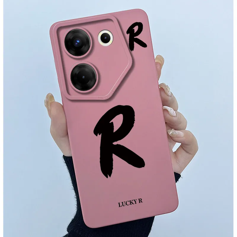 Cute Letter Silicone Soft Phone Bumper Case Cover