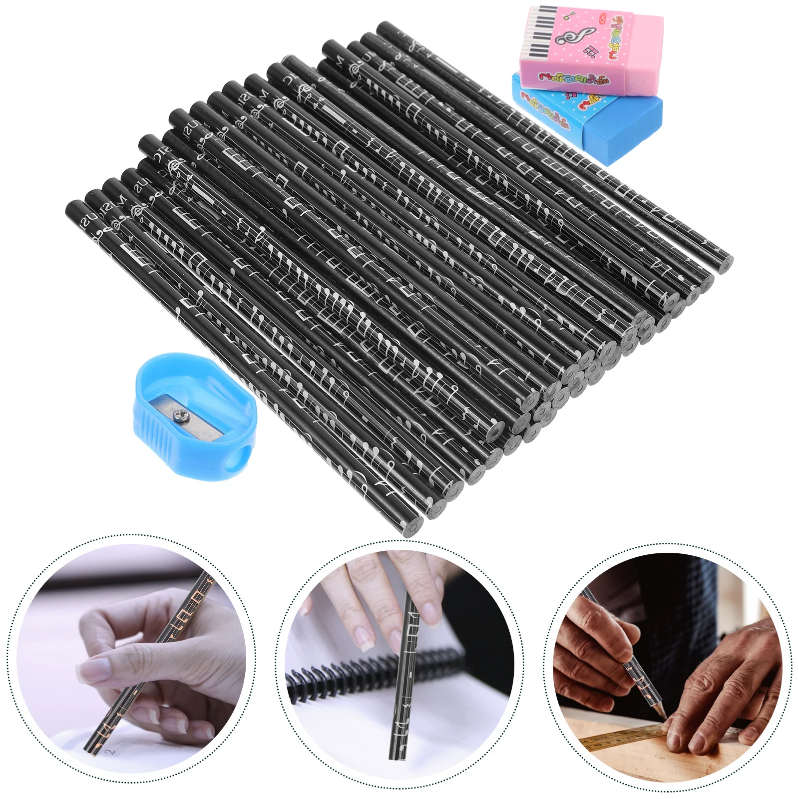 

Keyboard Erasers Bulk Wooden Sharpener Musical Music Manual Crayon Charcoal Girls Sharpeners Piano Note