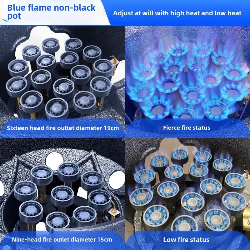 Fierce Fire Stove Commercial Low-pressure Single Cooktop Household Natural Gas and Liquefied Gas Stove Restaurant Special Cooker