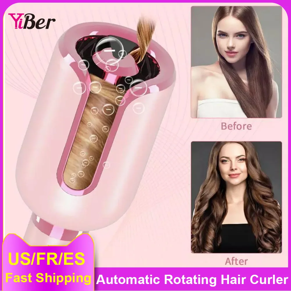 Arricciacapelli Automatico Onde Rotanti Arricciacapelli Roller Hair Styler Tools Dropshipping Bigodini Elettrici Per Le Donne Piegatore