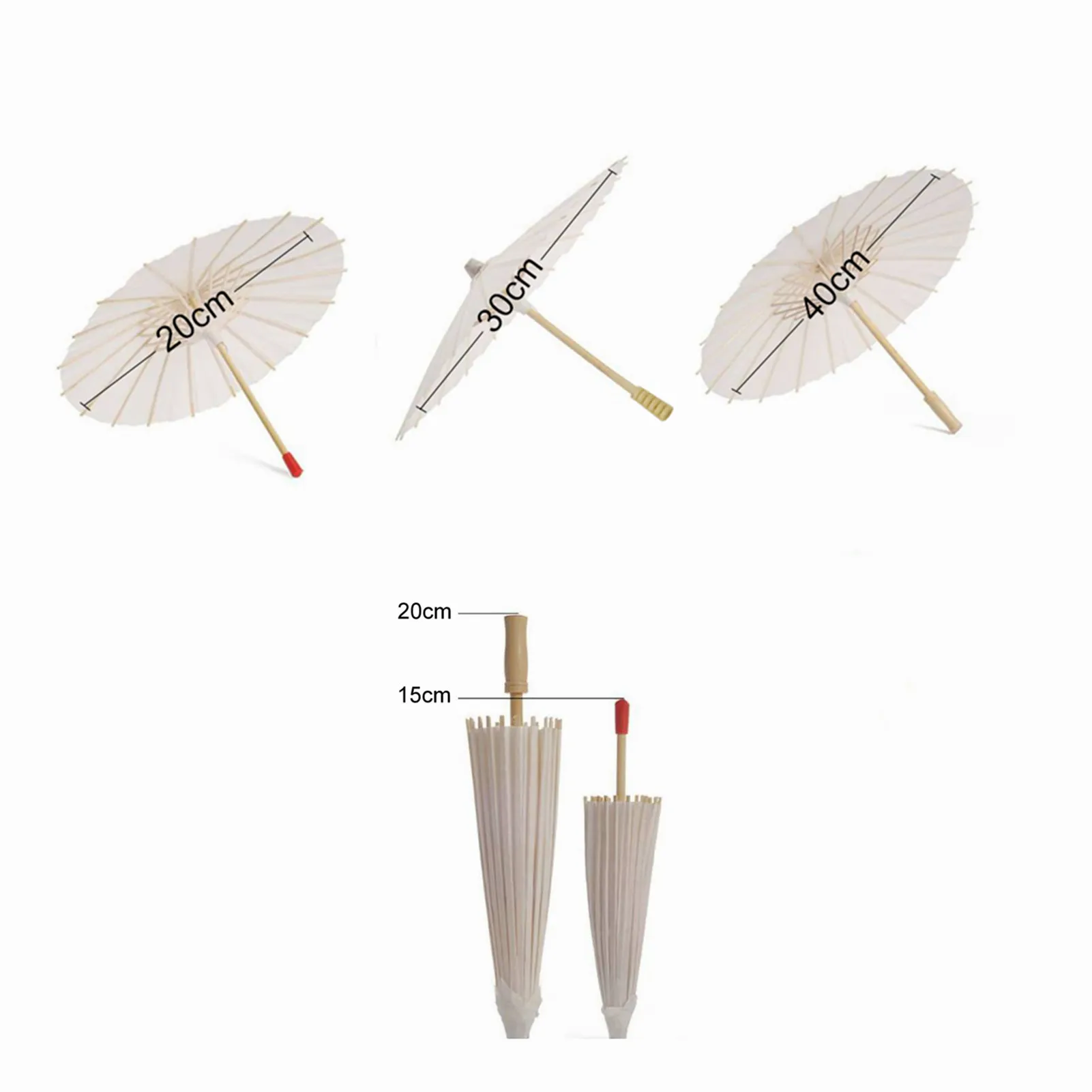 Chinese Paper Umbrella For Women Wedding Decor DIY Parasol